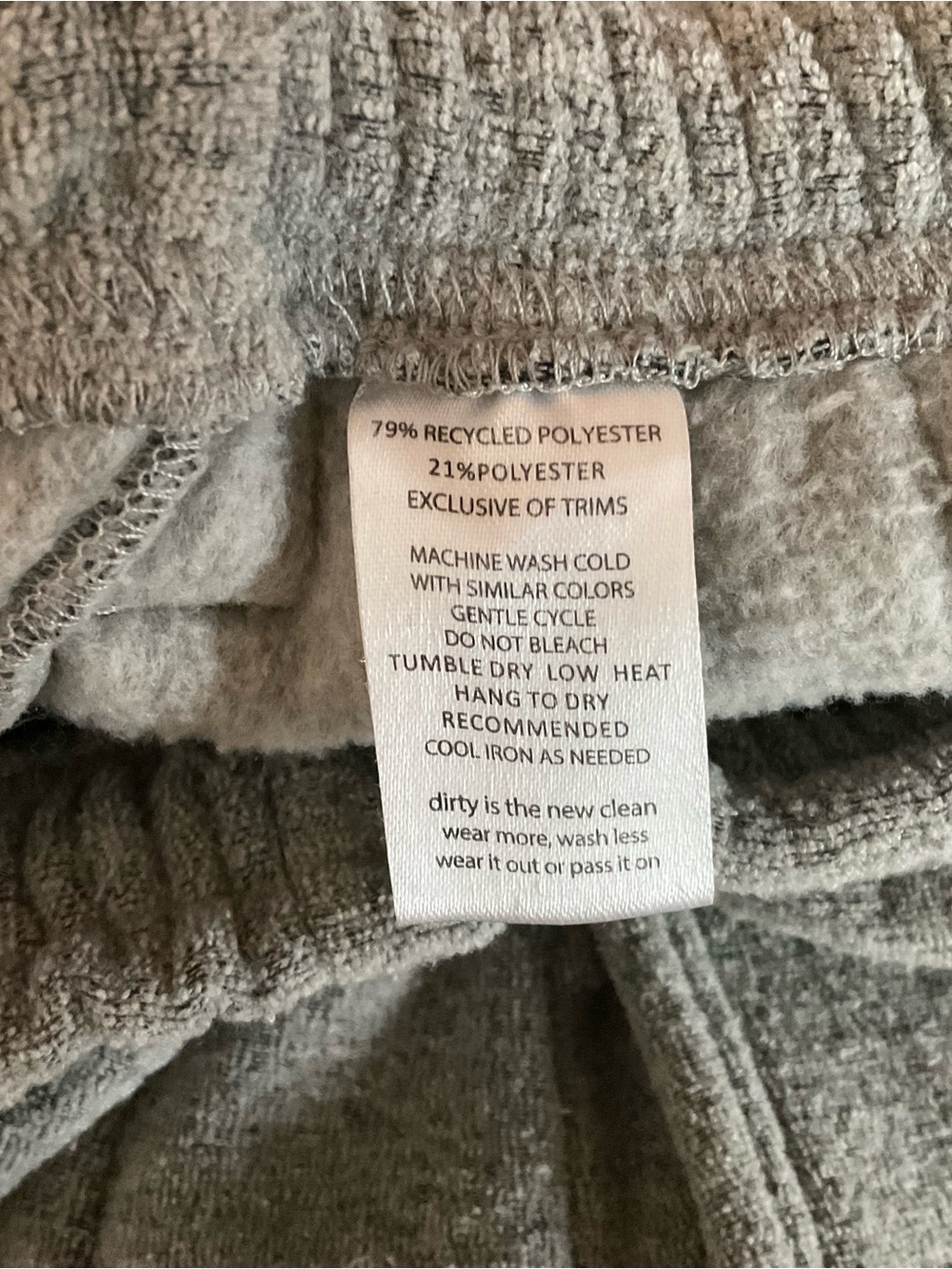 Toad & Co Thick Fleece Sweatpants Gray Small - Picture 4 of 8